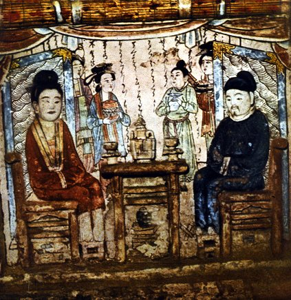 Peteto90's tweet image. For #TombTuesday I can't resist posting one of the most  vibrant tombs in premodern China, the 11th c. family tombs at Baisha (Henan province). Its murals are quite stunning and I always look forward to covering it in class. 😊