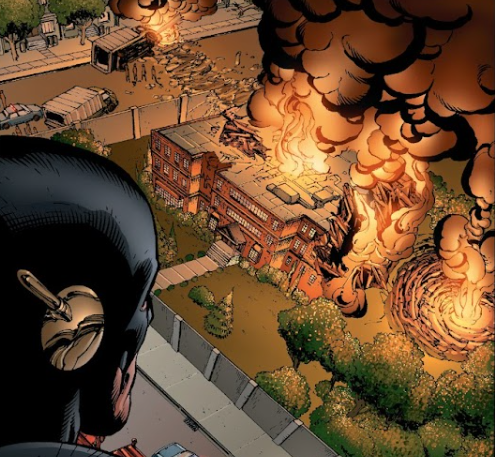 Subió a unos veinte metros de altura.

La mansión destruida, los periodistas y la ambulancia intentando llevara los heridos.

#AssembleForever