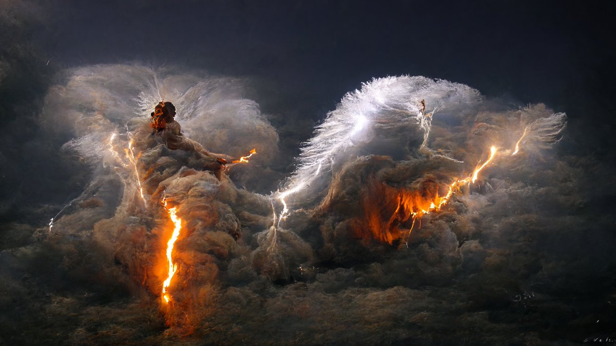 davidsonato's tweet image. 🔥⚡️ "First Trumpet"

#seventrumpets #revelations #firsttrumpet #fire #lightning #abstract #abstractart #surrealism #abstractartwork #nature #portrait #contemporary #artificialintelligence #machinelearning #aiartcommunity