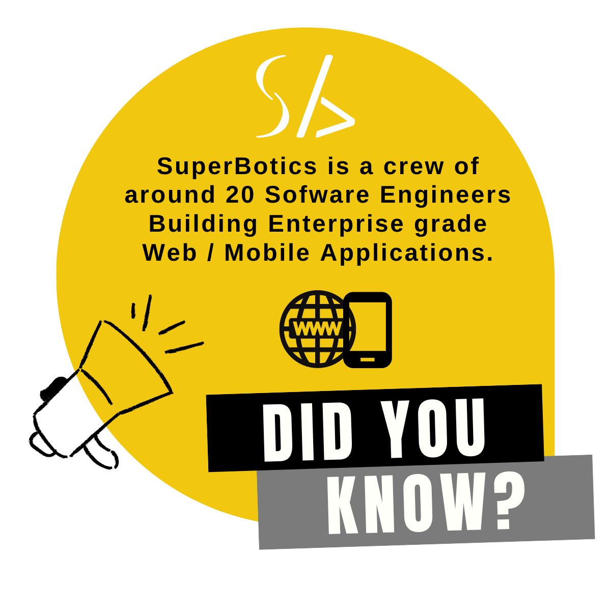 SuperBotics's tweet photo. DID YOU KNOW !!
#software #developers #programming #laravel
#wordpress #ecommerce #IT #webdevelopment #PHP
#ReactJS #AngularJS #superboticsmultitech 
#superbotics #coding #SoftwareDeveloper 
#coding #SuperBotics
#Virudhunagar #Ionicframework #Technology
#Prestashop #Magento https://t.co/xT8KSgezoS