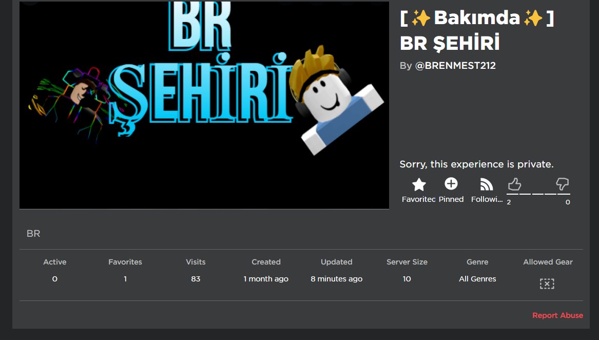 oh hayır görünüşe göre oyun bakıma alınmış!

bakım geçiyor en yakın zamanda oyun mükkemmel şekilde önünüze çıkacak
beklemede kalın
#Brenmestbeystudiosbakım