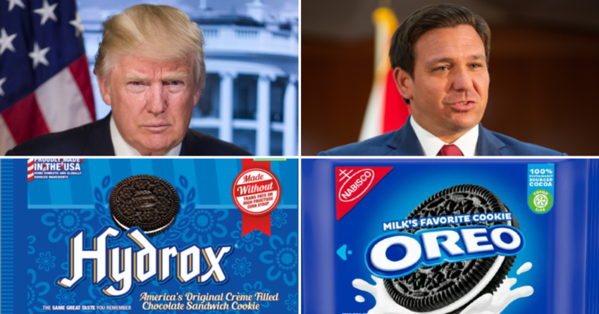 2024field's tweet photo. #DeSantisvsTrump in #2024 Would Be Like #Oreo vs. #Hydrox Being "The original", isn't always enough to win. https://t.co/Sa4iRC8bHW #desantis #trump #desantis2024 #trump2024 #Sayfie #floridapolitics @FlaPoliticsBlog @Floridianpress https://t.co/kpPpYdapft