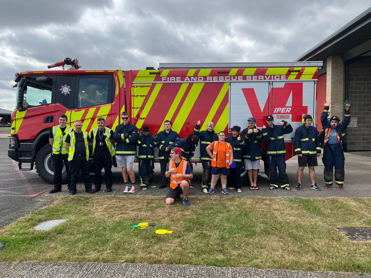 Last week Spring Centre Young Adults were invited by @fly2help for a visit to Gloucestershire Airport. A fantastic opportunity, being shown check-in, seeing aircraft & helicopters, watching engineering crew, meeting fire service staff and going on flight simulators.✈️
