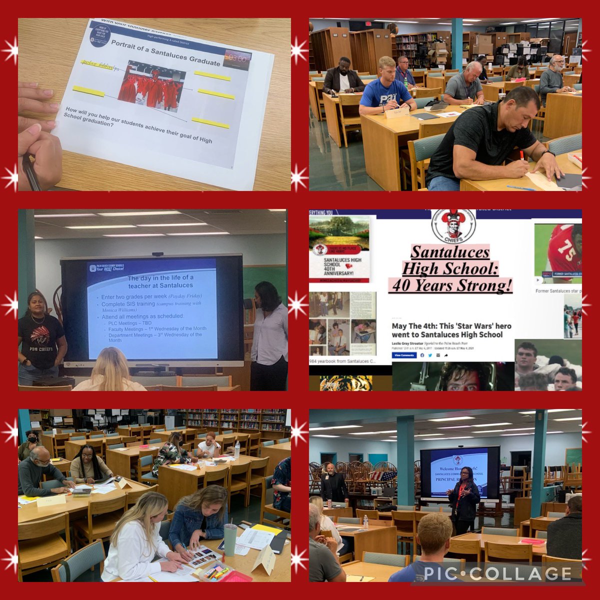 Home of the CHIEFS! (@santaluceshs) on Twitter photo We had a great time this morning welcoming our newest staff members to Chief Country! Meet and greet, Santaluces history, and a chance to learn more about what makes our school so unique! Looking forward to a great school year! #bechiefproud <a href="/southPbcsd/">SouthRegionPBCSD</a> @SommerPBCSD We had a great time this morning welcoming our newest staff members to Chief Country! Meet and greet, Santaluces history, and a chance to learn more about what makes our school so unique! Looking forward to a great school year! #bechiefproud <a href="/southPbcsd/">SouthRegionPBCSD</a> @SommerPBCSD