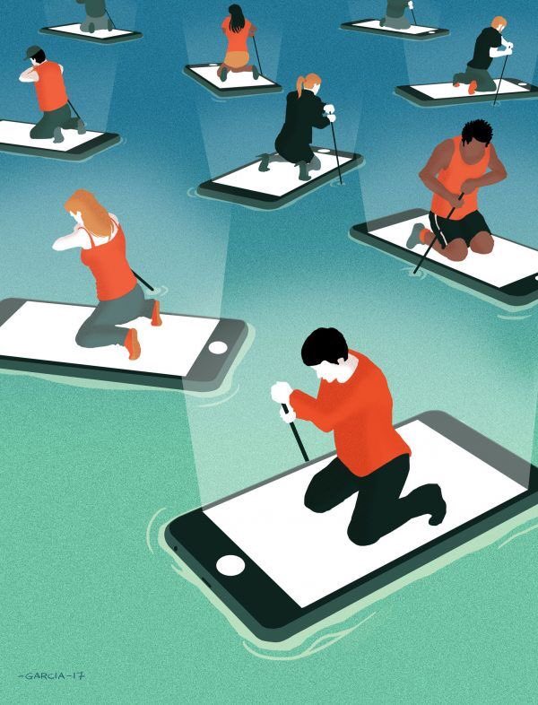 ¿Red?

¿Social?

¿Realmente estás conectando con otros? 

¿Realmente estás desarrollando tu yo social?

¿O solo es otra forma de encerrarte más?

Ilustra Daniel García