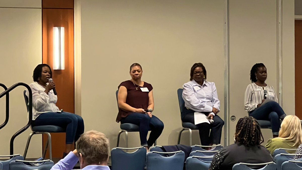 raleighchamber's tweet photo. #DEIConf22 spans a vast array of #diversity, #equity, and #inclusivity topics like Second Chance Hiring, our situations may be different but we all deserve a chance! Thank you @ncworks, @CapitalAreaWD, and Wake LRC for joining this discussion with @triangledei! https://t.co/t4LcbCqTaJ