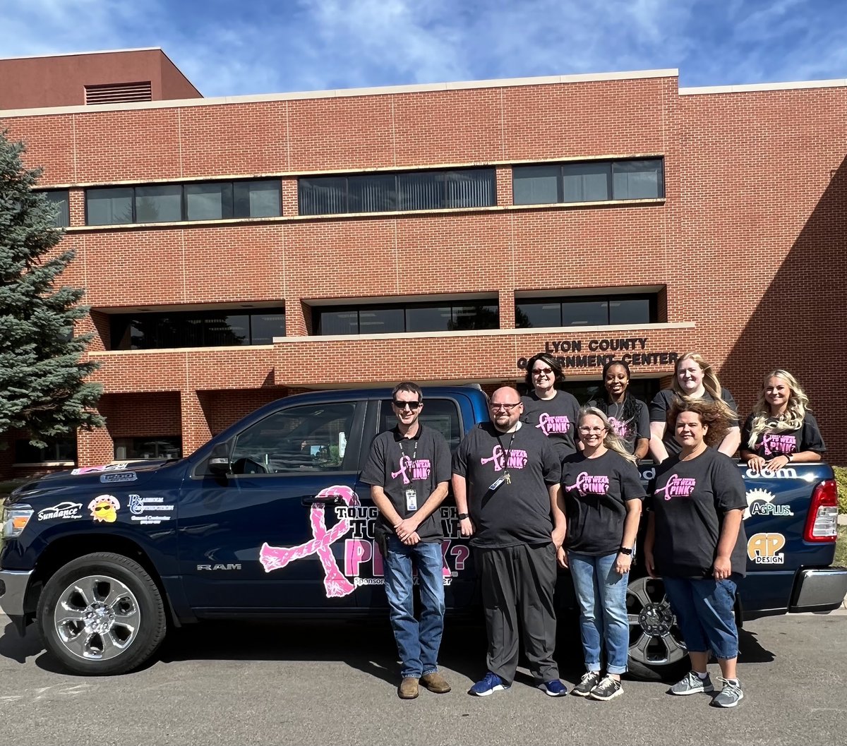 PrairieHomeHosp's tweet photo. Midwest Supply, Smile Designers, &amp; Southwest Health &amp; Human Services are #toughenoughtowearpink
Snag your tshirts, sweatshirts &amp; swag! 
TETWP tshirts &amp; sweatshirts are available for purchase @ the PHHCC office. 
TShirts also @ Hy-Vee
TShirts YM-4x. Sweatshirts S-2x. https://t.co/LnjwAhMPPX