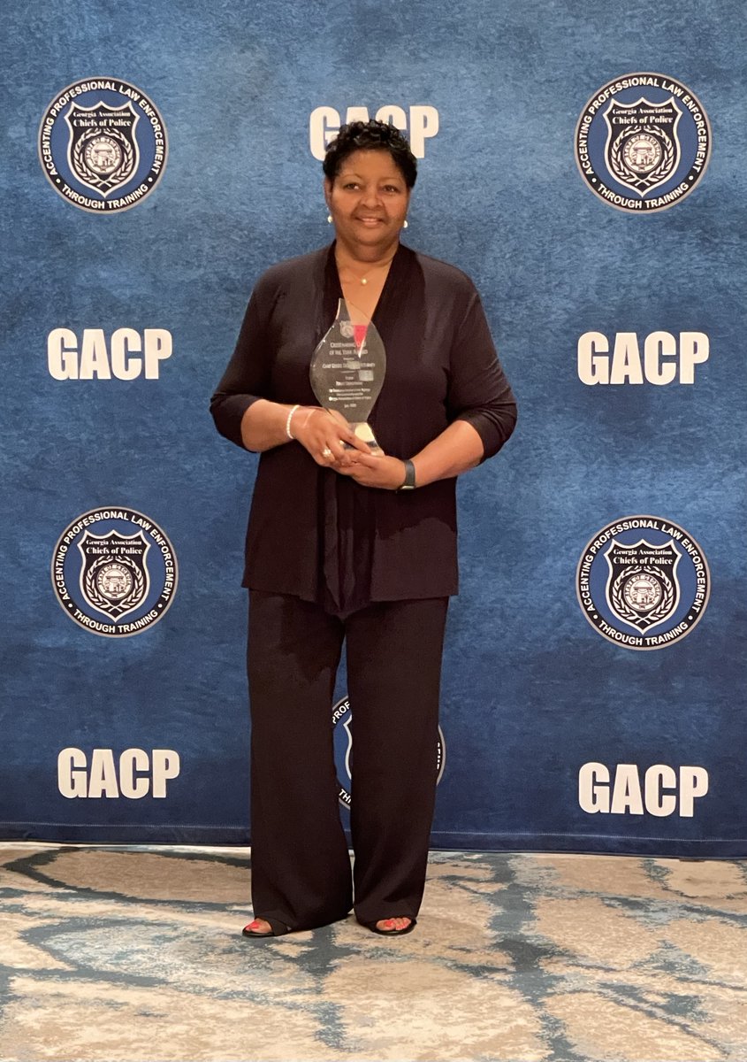 The City of Rome and the City of Rome Police Department are proud to announce that Chief of Police, Denise Downer-McKinney, has been awarded Outstanding Chief of the Year by the Georgia Association of Chiefs of Police (GACP).