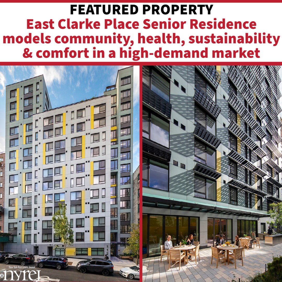 Featured Property: East Clarke Place Senior Residence models community, health, sustainability &amp; comfort in a high-demand market - Read More here: nyrej.com/featured-prope… #NYREJ #commercialrealestate <a href="/VOAgny/">Volunteers of America-Greater New York</a> <a href="/MAPArchitects/">MAP</a>