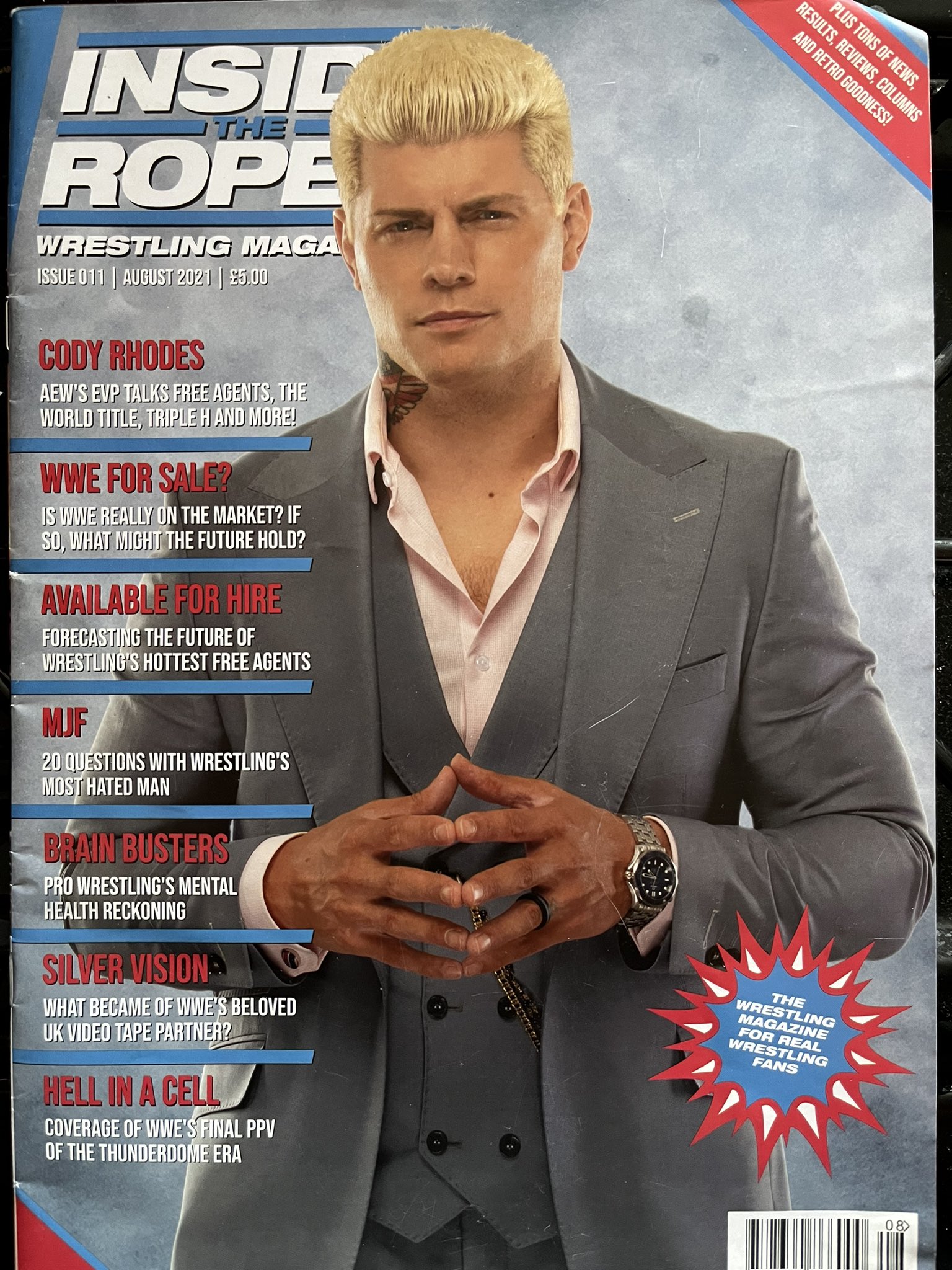 Wrestling Magazine on Twitter "Cody Rhodes graced the cover of the August 2021 Inside the Ropes