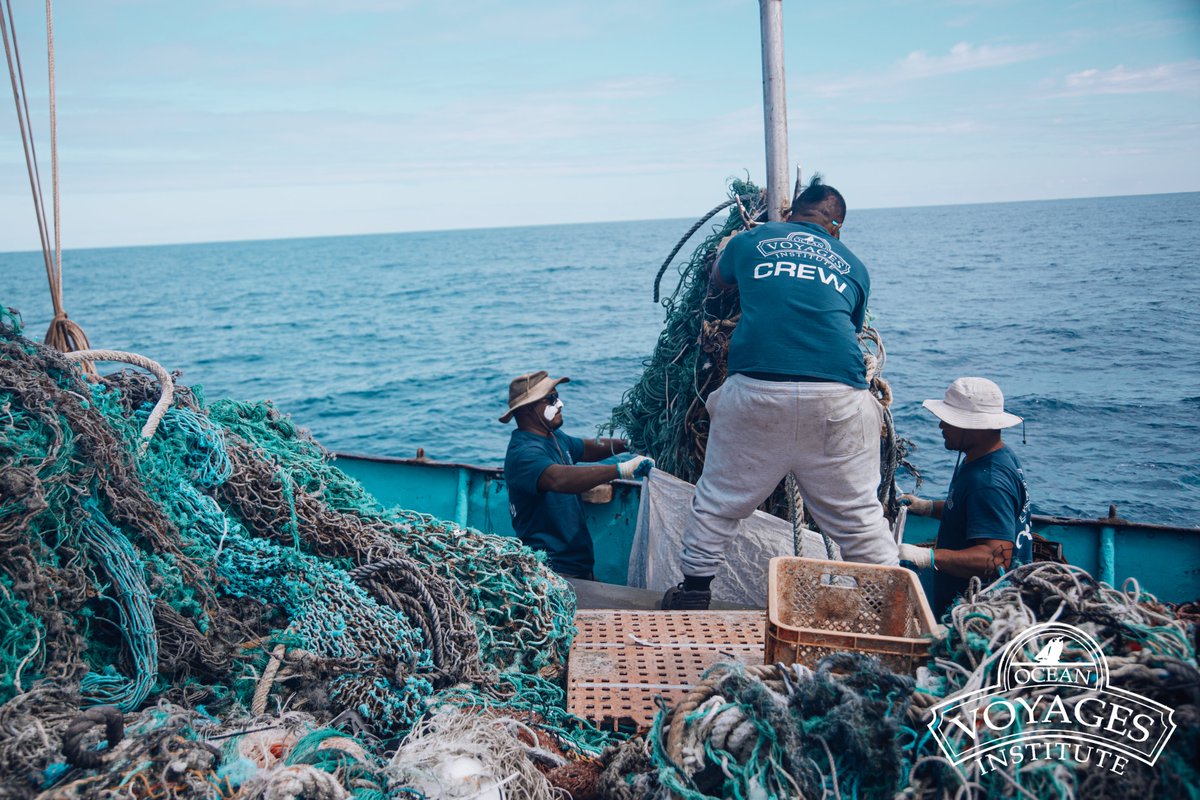 With our latest cleanup completed, Ocean Voyages Institute has now removed almost 700,000 pounds of plastic during our at-sea cleanups. Everything we remove is recycled, repurposed and upcycled. Nothing ends up in a landfill or back in the ocean!