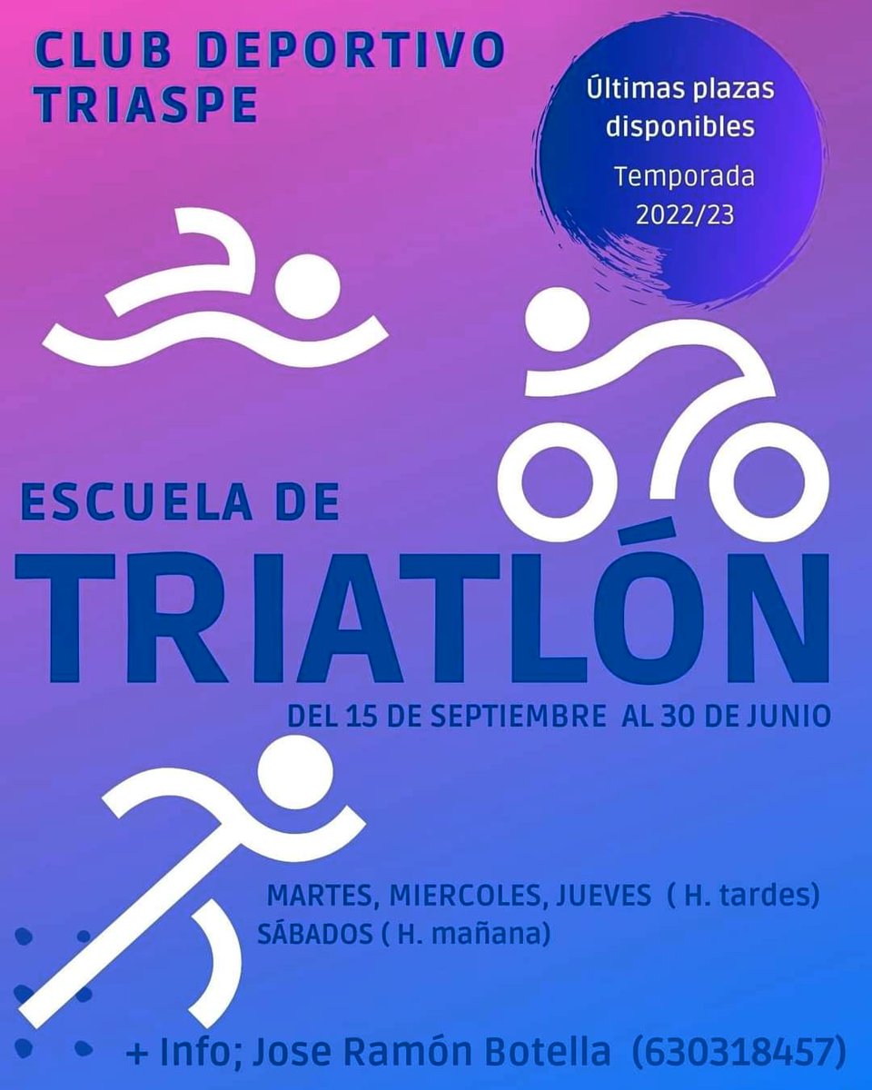 🏊‍♂️ 🚴‍♂️ 🏃‍♂️ Club Deportivo Triaspe... a qué esperas 🙂