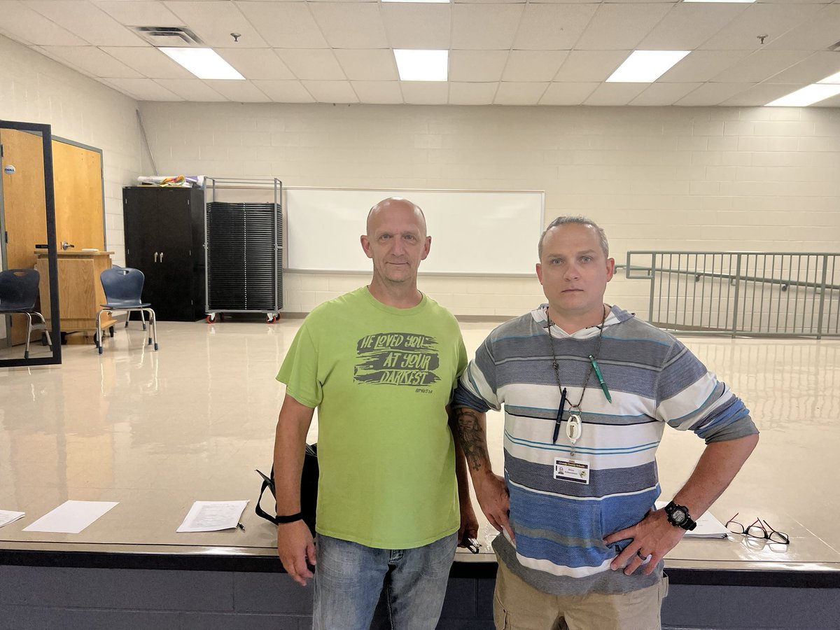 _CRT_1's tweet photo. We enjoy working with Mark Brown and Brian Schwentner from Grundy County Schools. These gentleman will be training their district staff in best-practices de-escalation and safety skills. https://t.co/xzGwzAFXEB