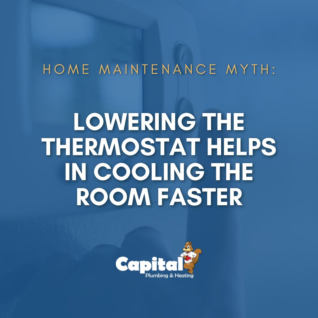 The process of cooling a room is slow, and lowering the thermostat won’t accelerate it. It will, on the contrary, increase the energy consumption rate and spike up your bills. 

#albertahvac #albertahomeowners #yegheatingandcooling #hvac #yeghomeowners #homemaintenance #hvactips