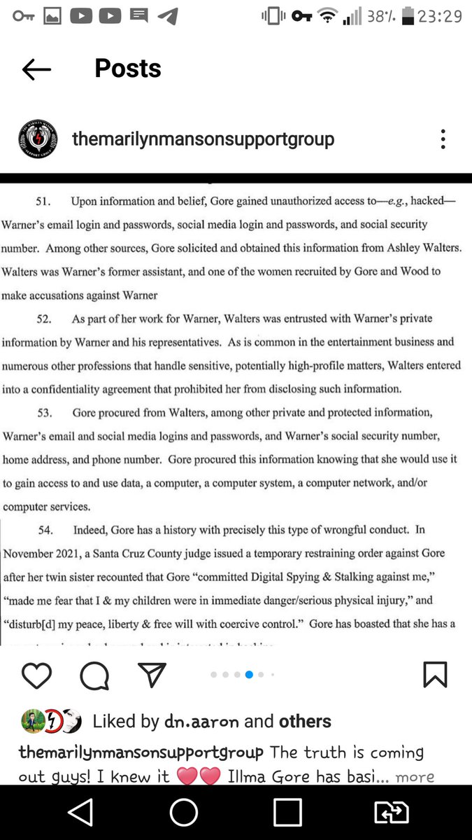 Ghazalloolla's tweet photo. BREAKING: Illma Gore, Evan Rachel Wood's ex girlfriend and co-hoaxer, has admitted to almost everything in new legal documents. 
https://t.co/vJpeCR2kwu
#MarilynMansonIsInnocent #marilynmanson #IStandWithMarilynManson #EvanRachelWoodIsALiar https://t.co/nFEQt1lIz0