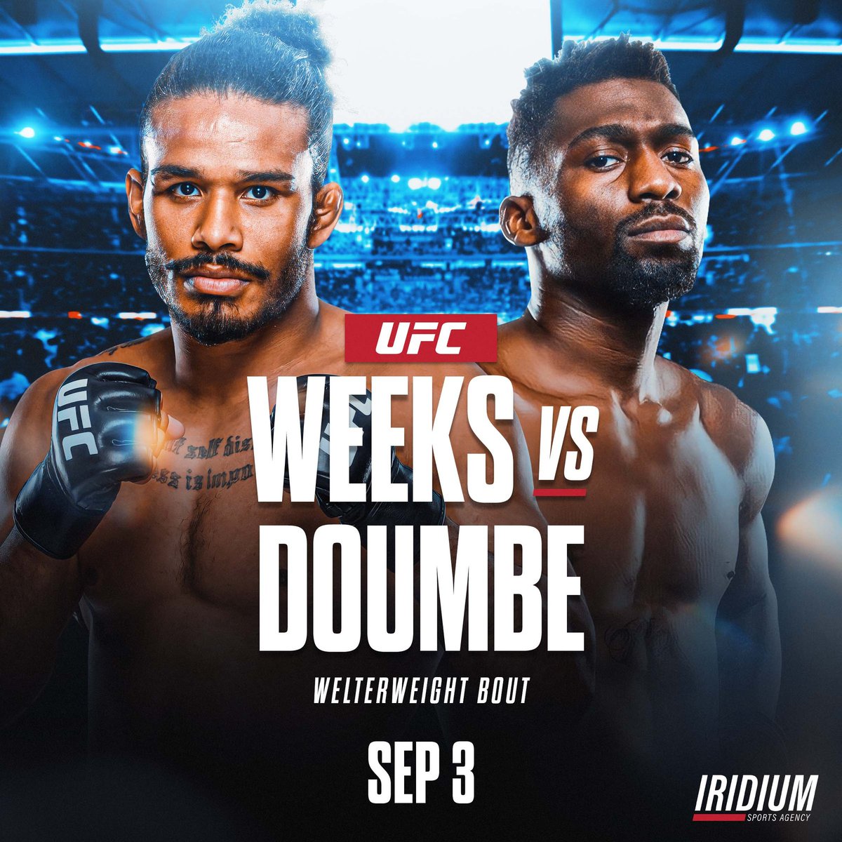 TeamIridiumISA's tweet photo. 🚨 #TeamIridium Fight News 🚨

Our man @darianweeksmma is ready to turn heads &amp; make a statement vs. Cedric Doumbe on Sept. 3 ✍🏽 #TheDarkside https://t.co/yr2YmZCG0u