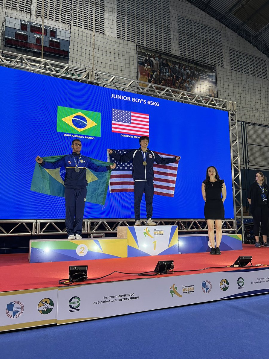 vincentmengusa's tweet photo. 3 Meng Brothers all three coming home with a medal from the 13th Wushu Pan-American Championships hosted in Brasilia, Brazil. First time ever in history for three brothers to place in an international Sanda competition. https://t.co/gl6S3GuTTt