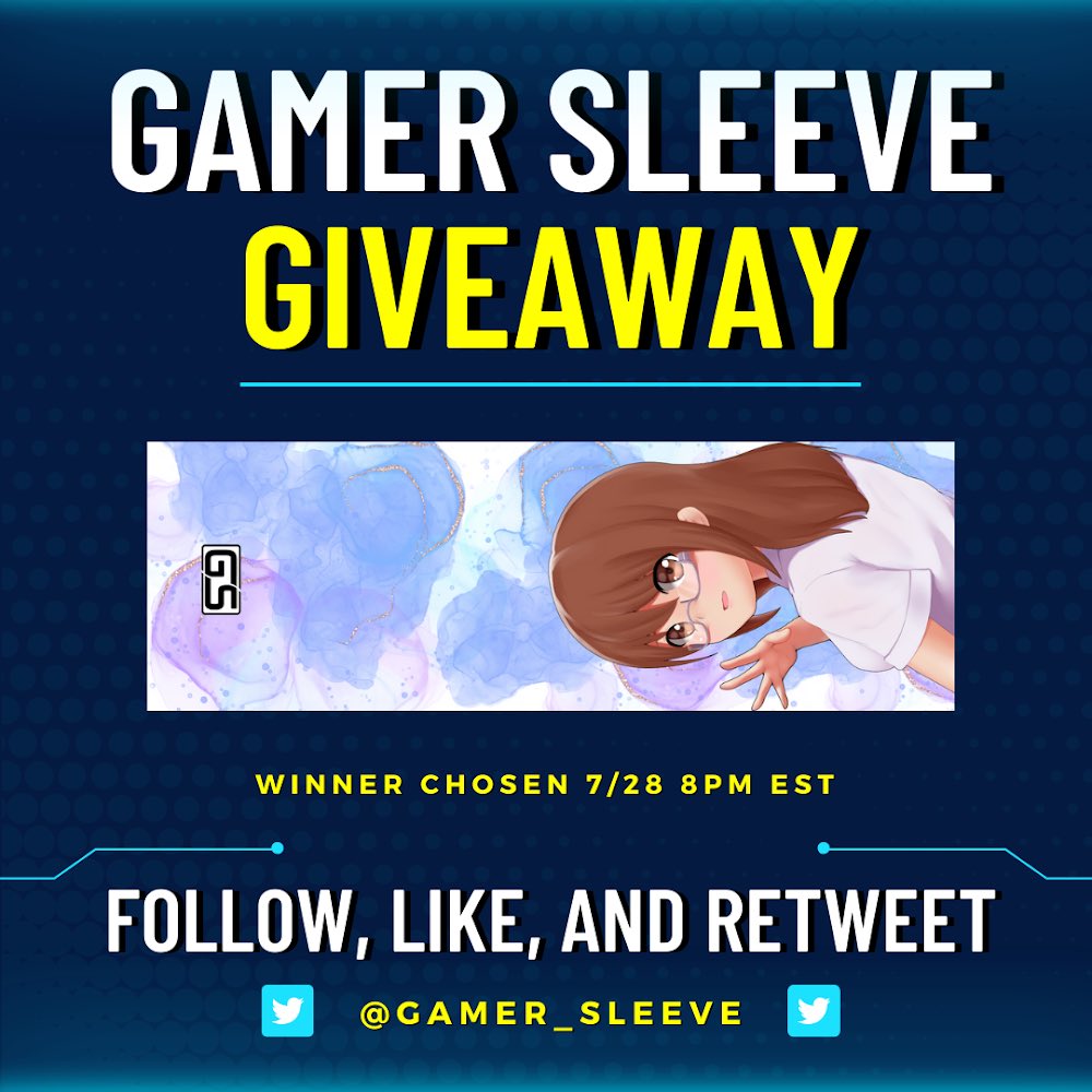 Gamer_Sleeve's tweet photo. 🚨GIVEAWAY🚨 to enter: 
FOLLOW @gamer_sleeve 
LIKE and RETWEET
• 
winner chosen 7/28 at 8PM EST https://t.co/e4qOpiUuRs