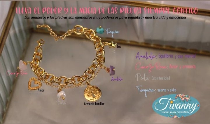TivannyDe's tweet photo. Balancea tu energía, agradece y lleva siempre contigo el poder de las piedras

➡️ Pulsera 7 chacras $19.000
➡️ Pulsera Agradecimiento $20.000
➡️ Pulsera Piedras Mágicas $20.00

Piezas y cadenas con baño de oro de 24K y piedras naturales #talentocolombiano

** Venta al por mayor https://t.co/Ezw8FzYr5E
