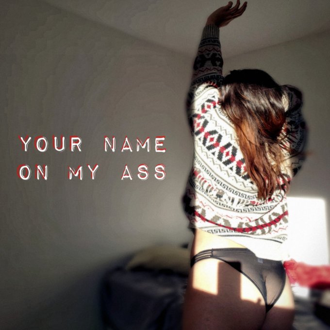 Yay! I just sold my Store Item: Your name on my ass! Check it out here https://t.co/snMwUhJ5im #MVSales<a href="/tag/mvsales"class="tags"><span>#mvsales</span></a>