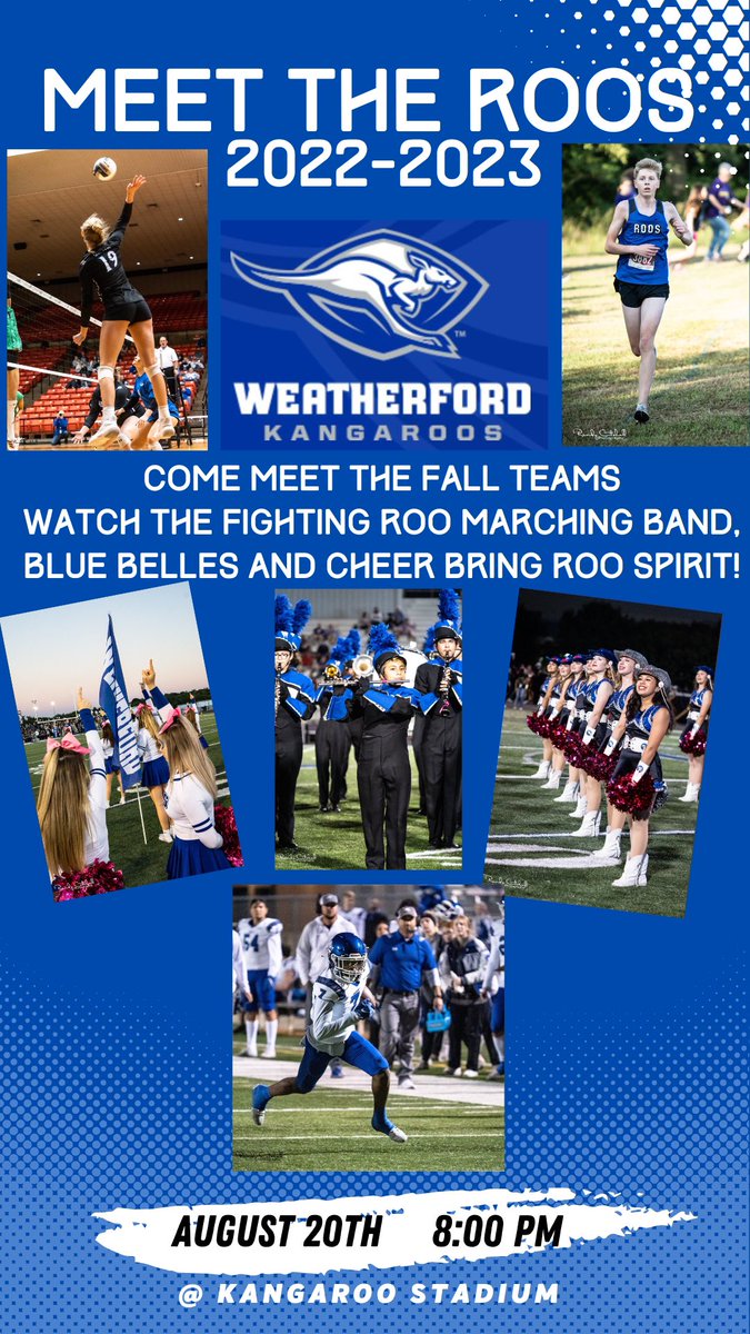 Meet the Roos 2022

Set your calendars