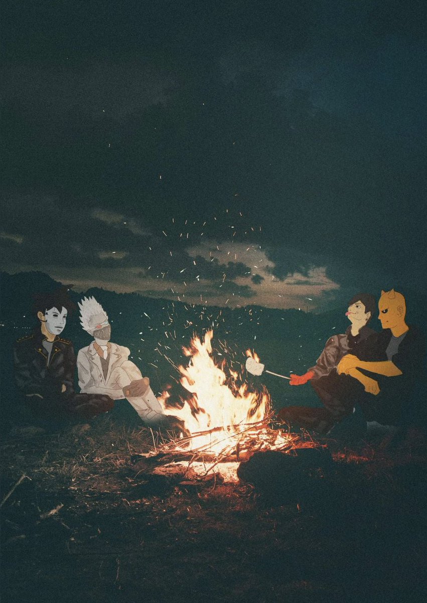0xRimuru's tweet photo. I saw this art 1 minute after I tweeted 🫠🫠🫠
I'll post it anyway @Vicendraws 

FIRE PIT SESHHHHH https://t.co/Hs1C2V3yo5