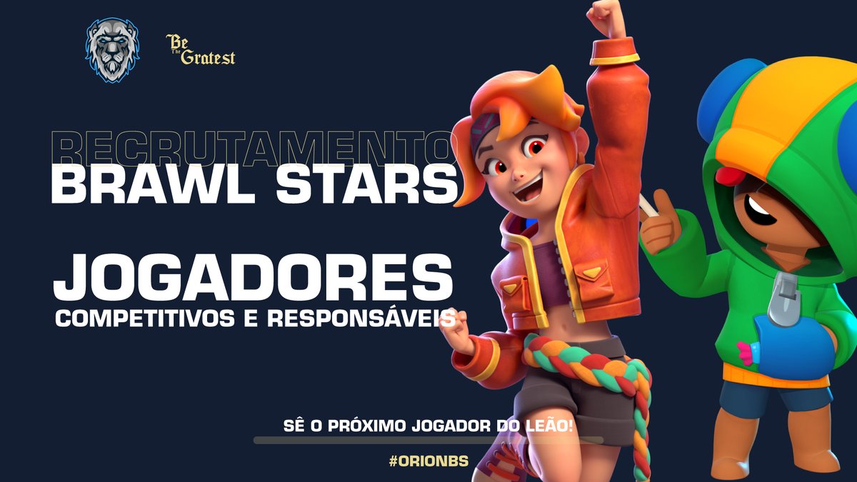 orionggpt's tweet photo. Jogadores de Brawl Stars, esta é a vossa oportunidade para representarem o vosso clube 🔵⚪️

👉 Candidaturas por mensagem privada
ℹ️ Candidaturas para staff também abertas

#GOORION #OrionBS #WeWantYou https://t.co/bbKrwYJdBE