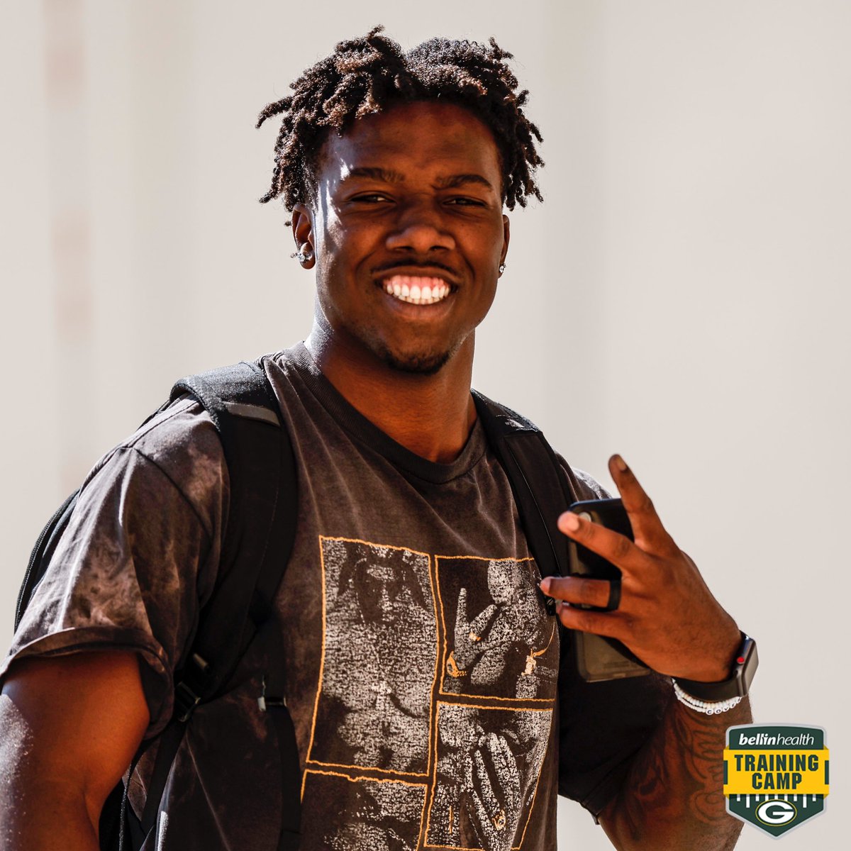 packers's tweet photo. 🧀'n from the start ⁣
⁣
#GoPackGo | #PackersCamp https://t.co/nq1axeoMXb