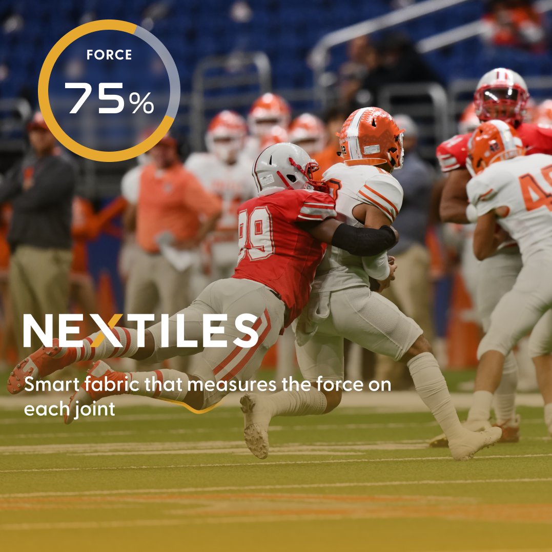 Stay on the football field longer with Nextiles 🏈

#nextiles #football #touchdown #wearables
#footballfield #data #sports #sportsperformance
#athletedevelopment #athletetracking
#athletemotivation #perfomance #athlete #sensors