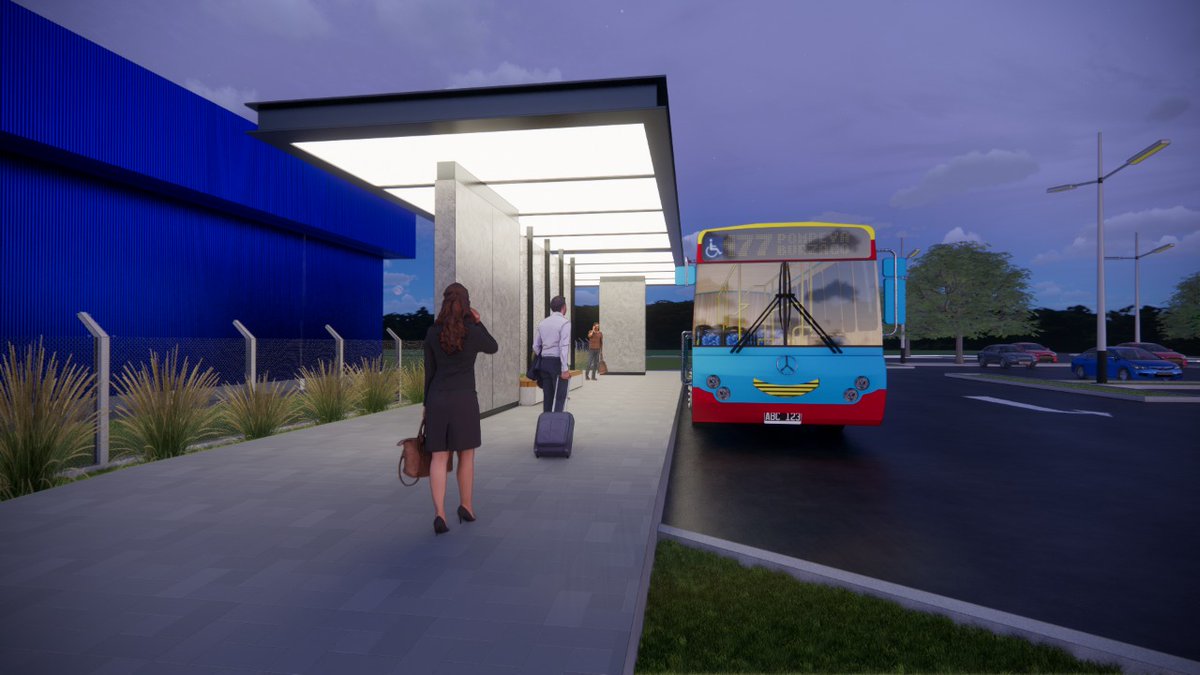 Siempre que puedo y me dan la posibilidad de explayar mis ideas y proyectos el Gobierno de Corrientes con respecto a poner en mejores condiciones mí Aeropuerto y poder además brindarles mejores servicios a nuestros Pasajero en general, es una parada de Colectivo para el AeroBus.