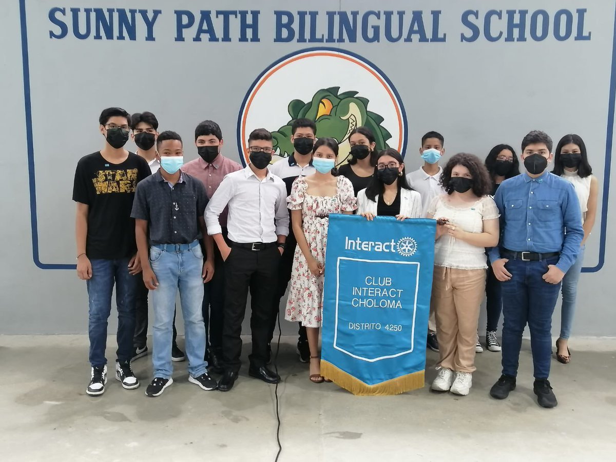 CRCHOLOMA's tweet photo. Investidura del Club Interact de Choloma. 18 jóvenes entre 12 y 18 años de la Escuela Sunny Path que se unen a la familia rotaria, dispuestos a servir a nuestra comunidades. Juntos marcaremos una diferencia. https://t.co/7IrAlkSVEK