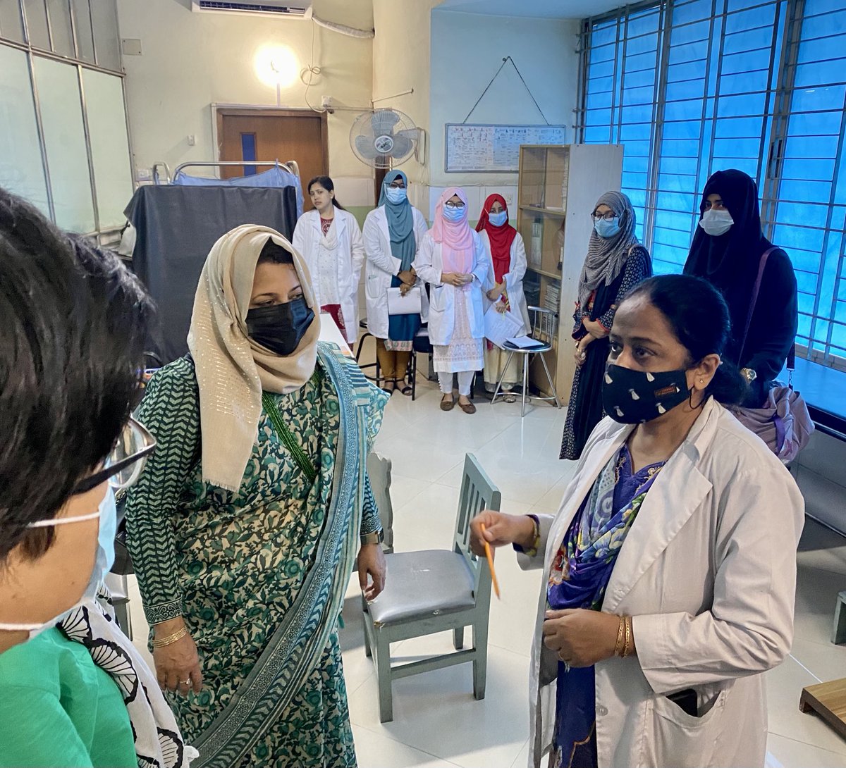 PittHealthTech's tweet photo. @PittGIM Drs. Luo & Rollman and Abagail Foulds at #BIRDEM Hospital, #Dhaka. Intense weeklong training for @HelmsleyTrust-funded trial with site-PI Dr. Bedowra Zabeen.
Thank you to our Bangladeshi partners for your incredible hospitality!
@lifeforachild https://t.co/n13U3PDMxA