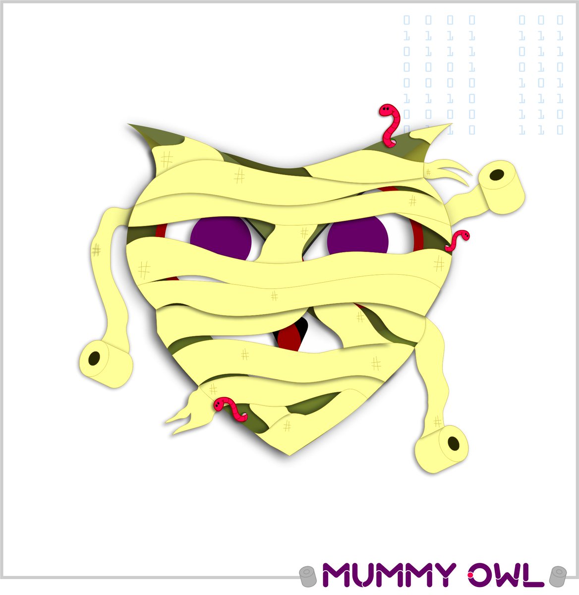 086 MUMMY OWL
The ancient pyramid mummies of the ancient Deep Owl World have been brought to life. If you value your life... run away!

Owls created 1 by 1

Catch them in:
Opensea.io/DeepOwl

#artwork #NFTProject #NFT #NFTdrop  #OpenSeaNFT #ETH #Polygon #NFTartist #Crypto