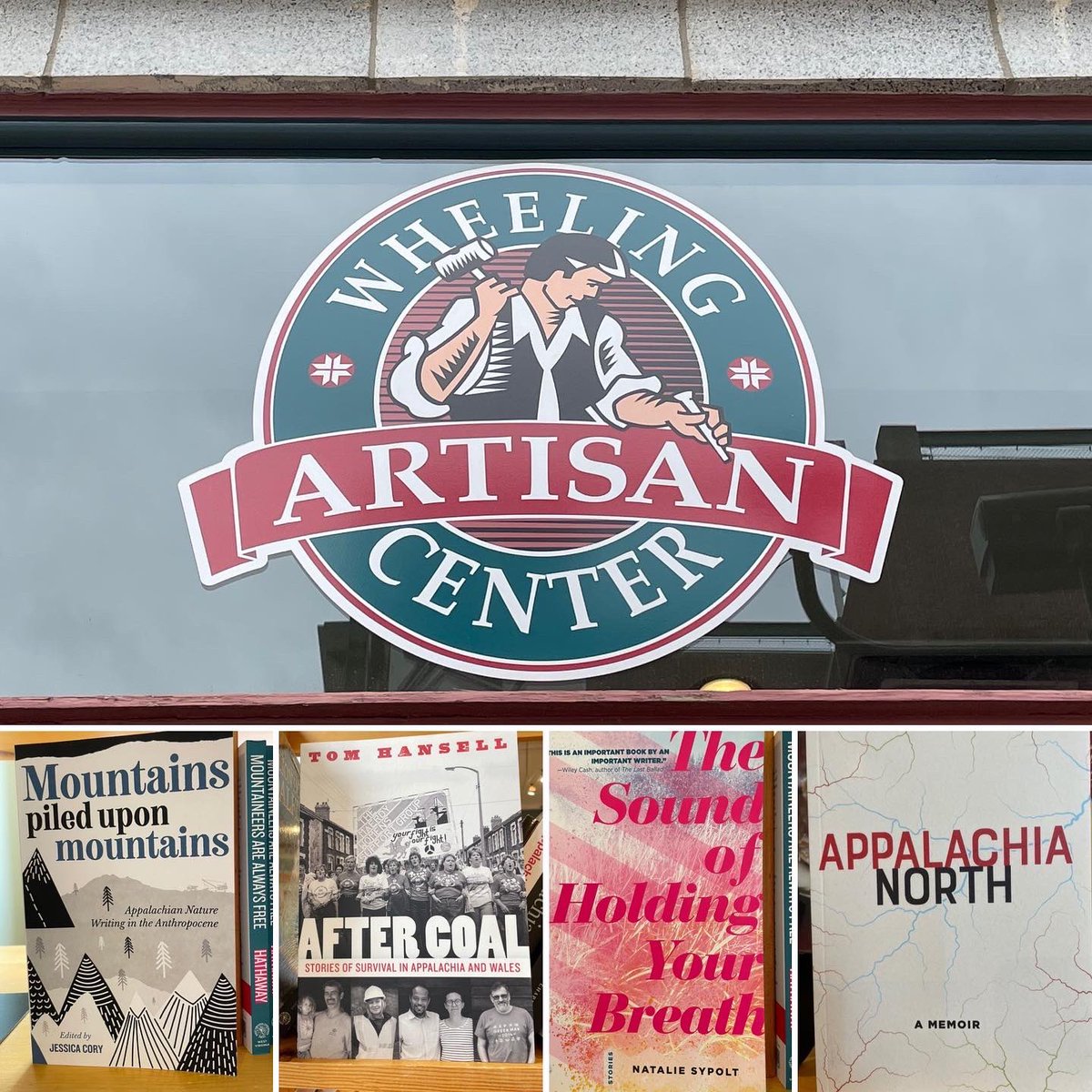 Wheeling! Find WVU Press books, and lots of other gifts for West Virginians, at the Wheeling Artisan Center.