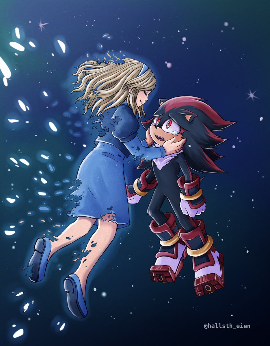 “I finally remembered you. And now you're leaving me again” ⭐️🌌

#ShadowTheHedgehog 
#MariaRobotnik
#SonicMovie3 #SonicTheHedgehog
