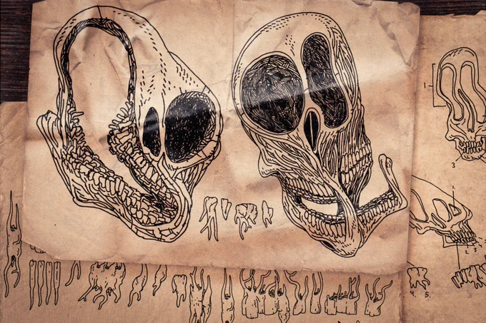 1849. Last page of Renard de Sévigné's notes:
"Years ago, I found the Shifting Skull while exploring the Paris Catacombs.
I have studied its mysteries since. How does it keep transforming? Is it… alive?
The answers must lie in the marrow.
For this experiment, I will break it." https://t.co/qk32w6cyAi 