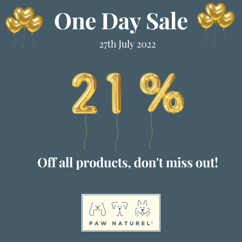 PawNaturel's tweet photo. FLASH 21% OFF SALE for 24 Hrs - Birthday celebrations 🎂 ENDS midnight on 27th July - https://t.co/IjJGd3LrjK https://t.co/0dYEVns311