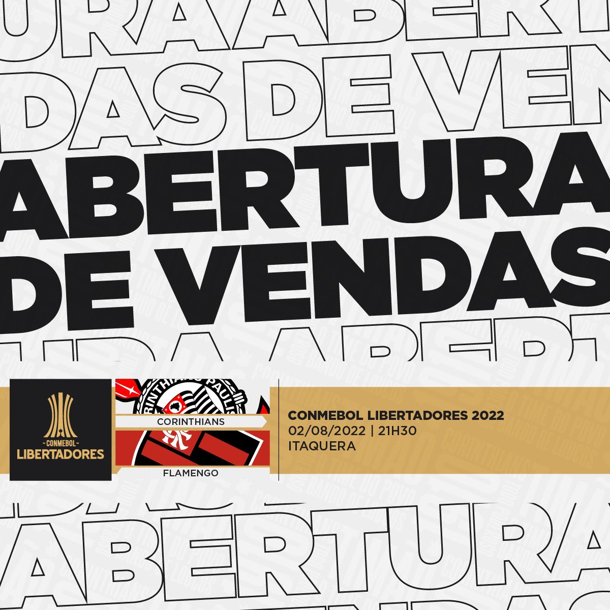 CONMEBOL Libertadores 2022 – Vendas de ingressos: Corinthians x