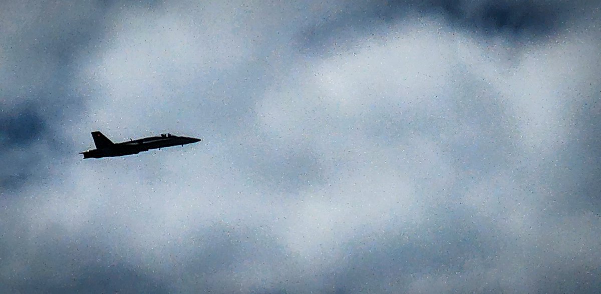 CF18Demo's tweet photo. A big thank you to #WingsOverSpringbank. We had a great time and look forward to next time! Our next performance is at the #LethbridgeInternationalAirShow July 30 and 31. See you there! #CF18Demo https://t.co/wfJQy3JXc6