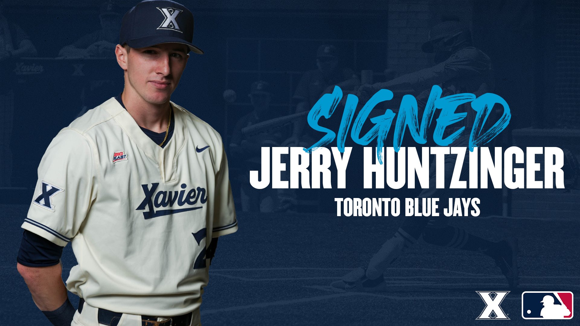 Xavier Baseball on X: Jerry Huntzinger signs with the @BlueJays as a free  agent!  / X