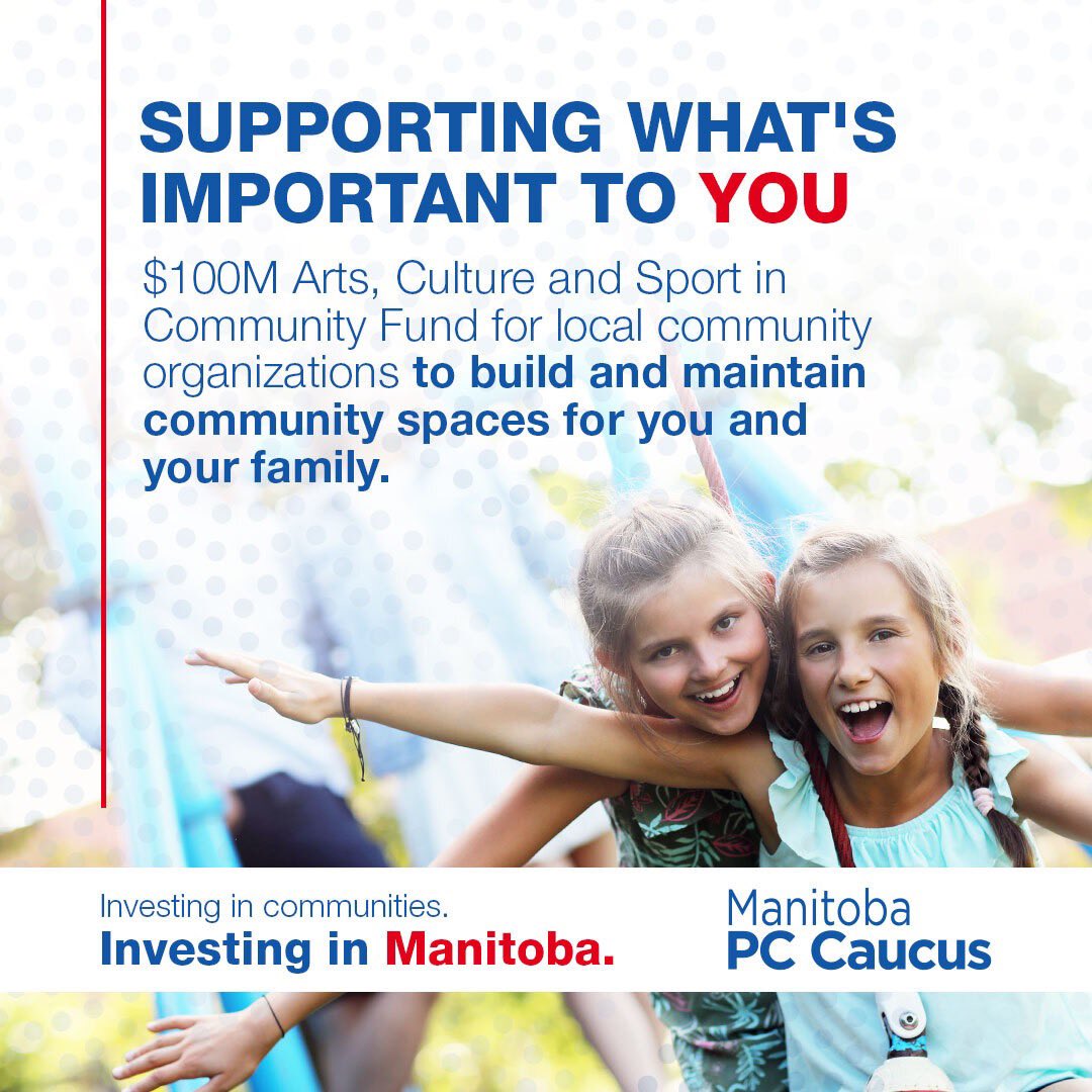 test Twitter Media - Yesterday, Premier @HStefansonMB announced the NEW $100-million Arts, Culture and Sport in Community Fund, which will provide grants to support the arts, culture and amateur sport sectors.

Our PC Caucus is committed to investing in and growing our communities. #mbpoli https://t.co/9Qzhmd7Q5n