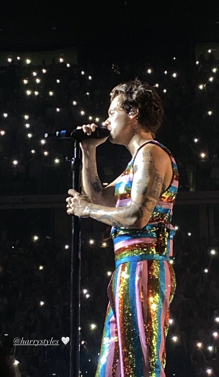LTHSOURCE's tweet photo. 📸| Harry looking wonderful on stage tonight ! #LoveonTourTurin https://t.co/LWv4EIaCBb