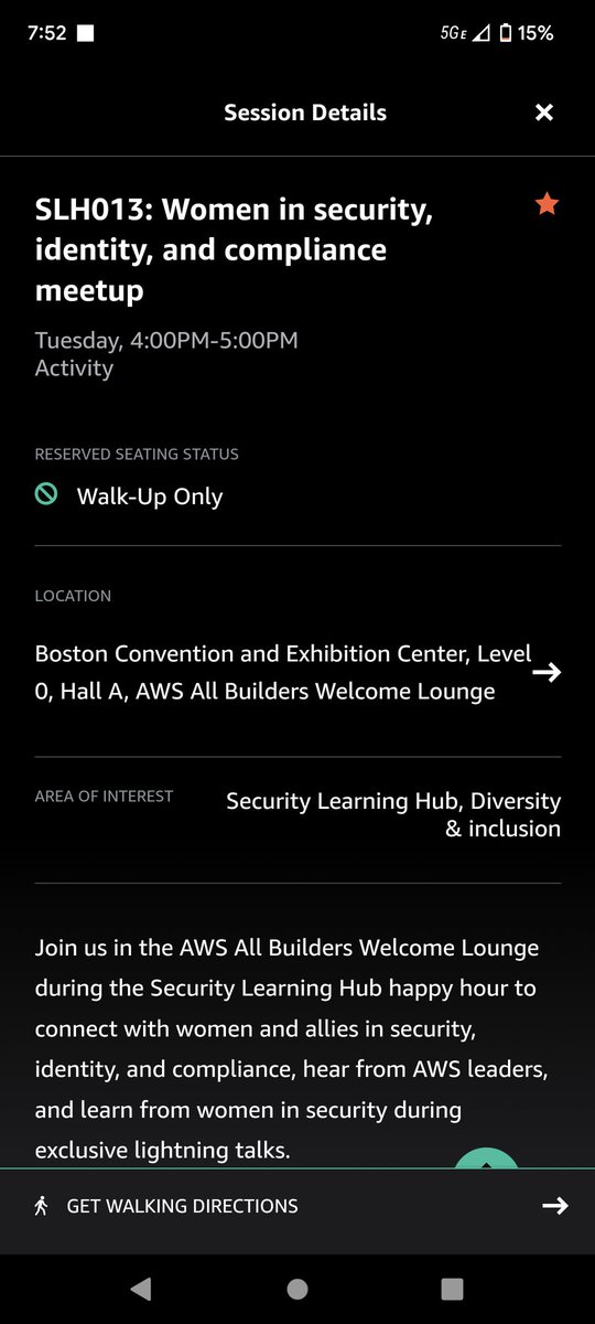 Head over to the AWS All Builders Welcome Lounge @AWSreInforce for an amazing line up of lightning talks by amazing Women in security, identity, and compliance  #womenintech #womeninsecurity