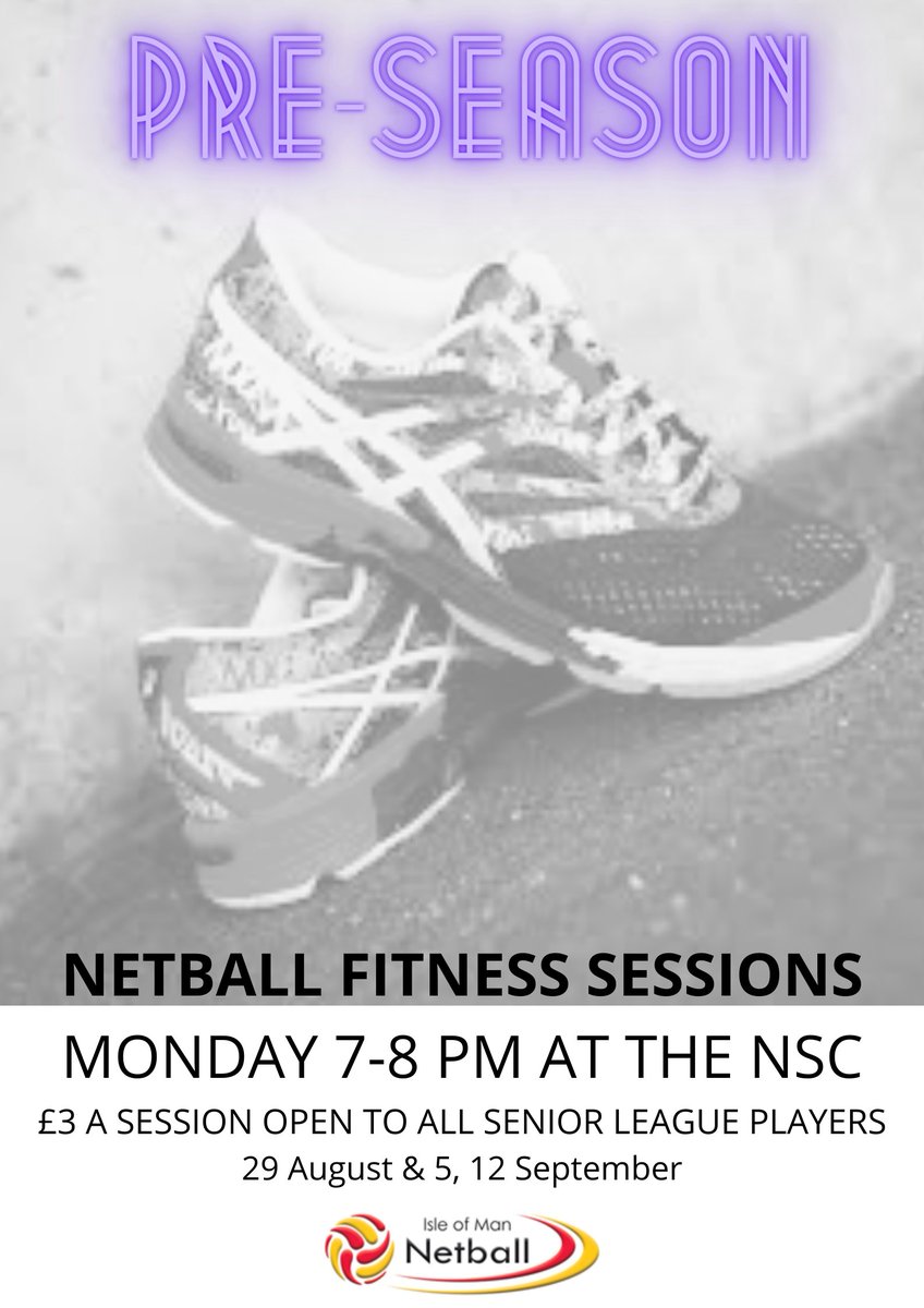 Who's excited for the upcoming Senior League? 🙌

We are running a few pre-season fitness session at the NSC on Monday evenings. It's just £3 a session and is open to all Senior League players. 

We hope to see some of our members there! 😃

#netball #preseason #fitness