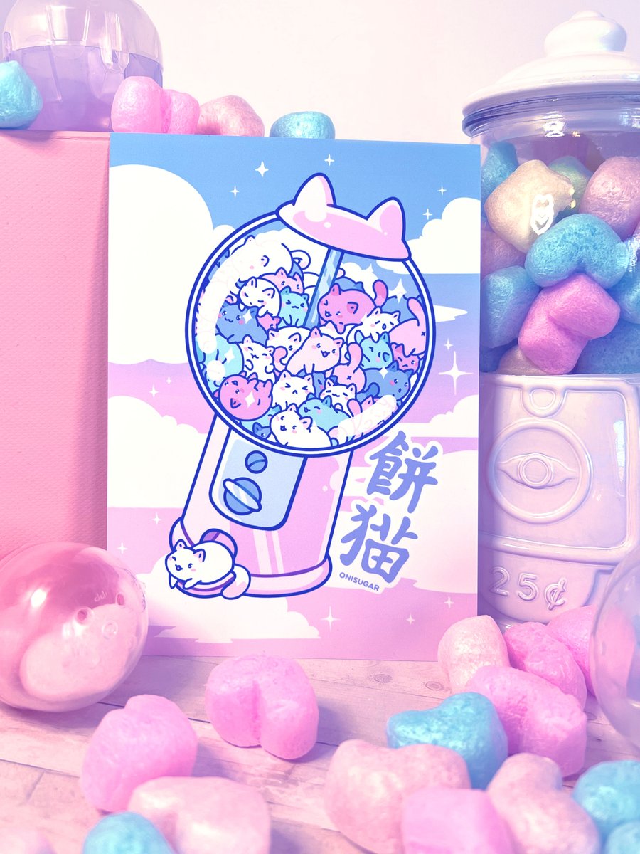 Oni_Sugar's tweet photo. I'm so excited to take nice photos with this cameraaaa!!! Gacha Cats are officially up! 

#artistsoftwitter #cuteart https://t.co/SZUPYlMuum