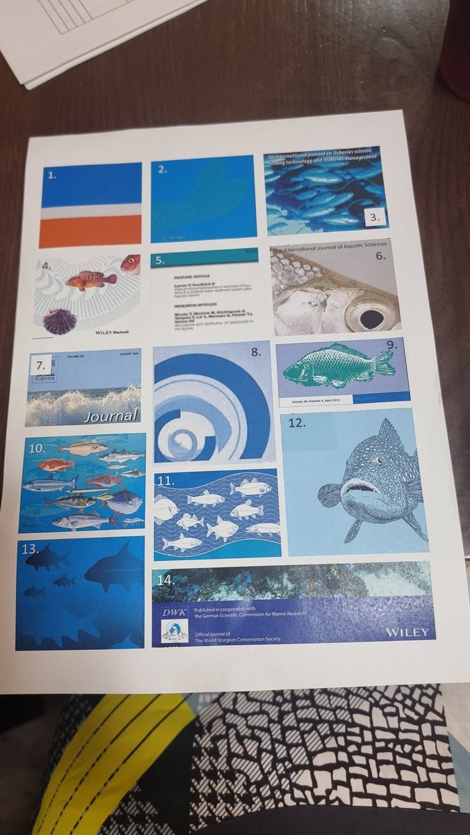 Hardest pub quiz picture round ever. Someone tell them we don't get print copies anymore! Name the journal #fsbi #jfb #FSBI2022 #fisheriesscience #marinescience #science #fishbiology