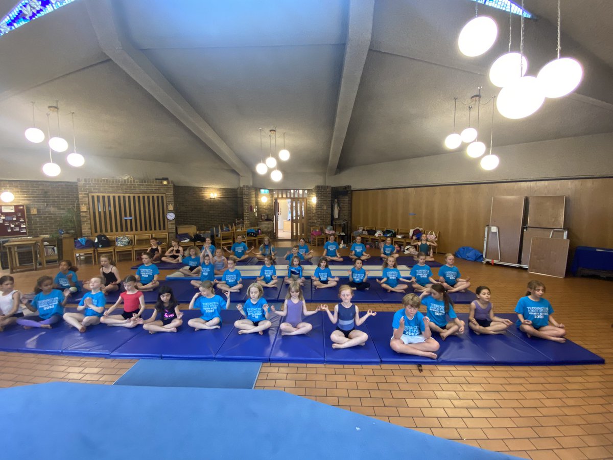 DAY 2 of summer camp ended with some meditation #tdscalm #teddingtondancestudiosummercamp2022 #tdsfun