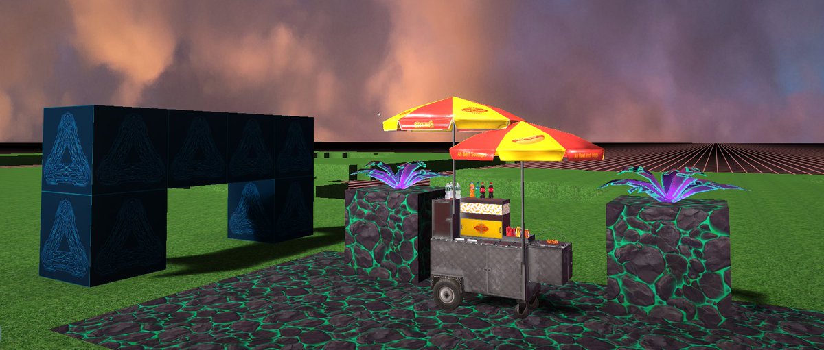 Jst_frr's tweet photo. My Metaverse) 
The imaginary and ideal world of a certain Elena, the main thing is that there is a cart where you can cook hot dogs😋
@BitDotCountry #100Metaverses https://t.co/tpCjnI4dNw