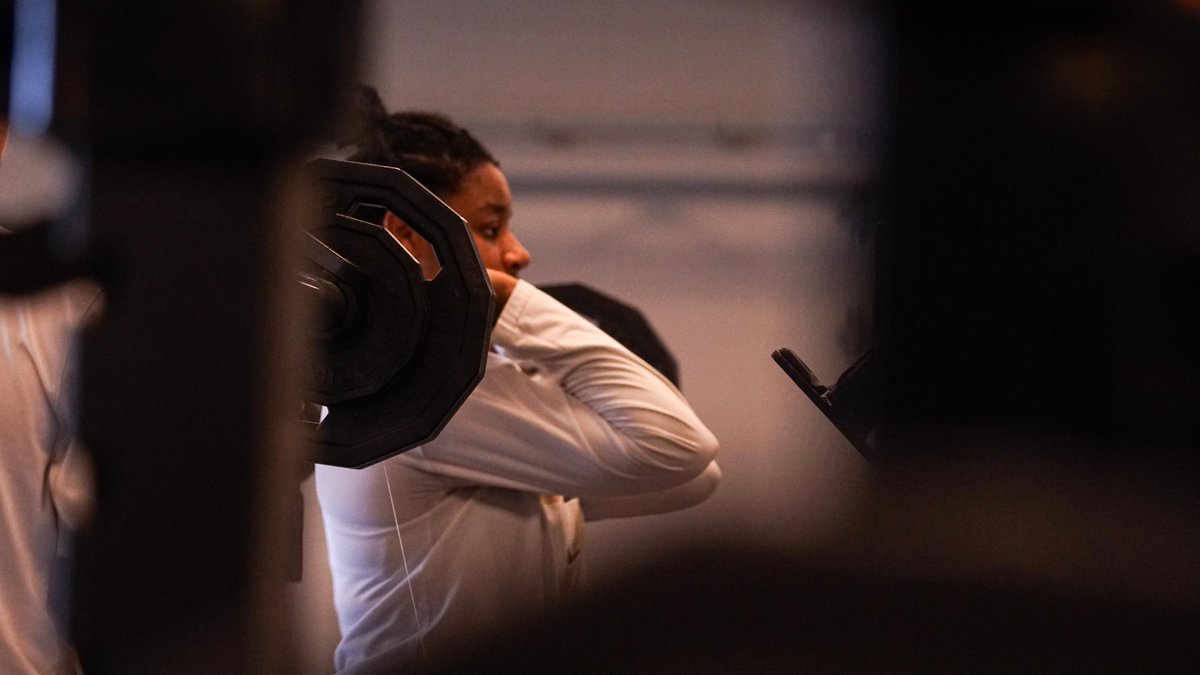 PurdueWBB's tweet image. Work week 😤