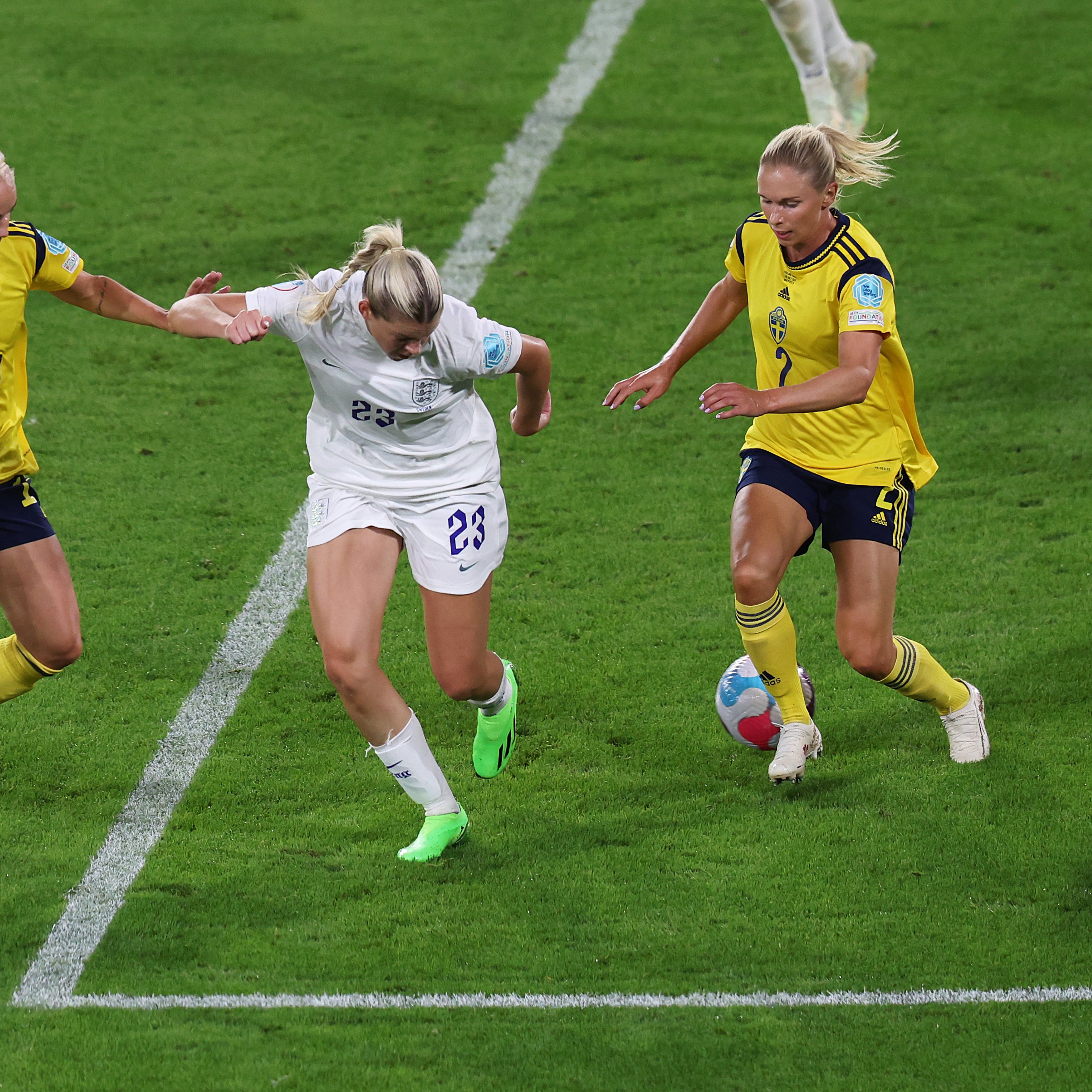 Alessia Russo scores against Sweden